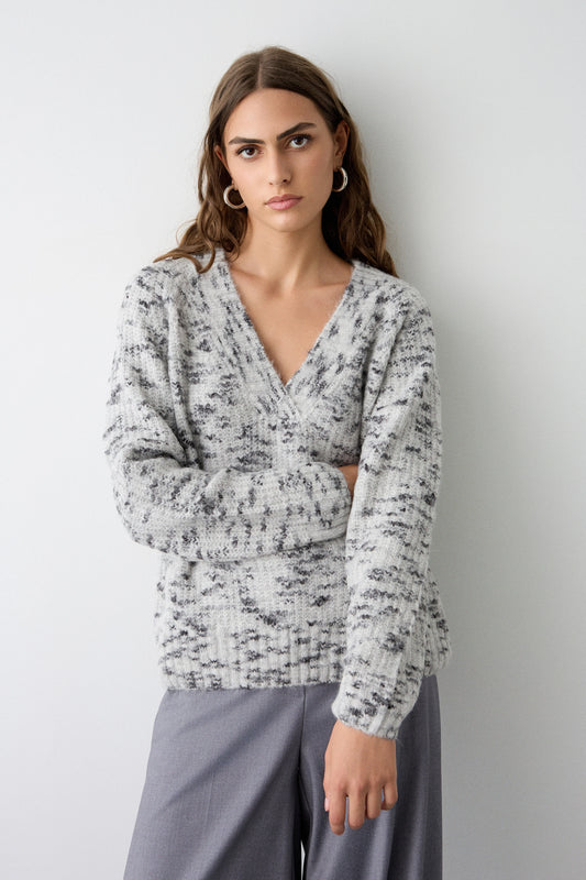 BSB jersey escote pico — detalle tejido