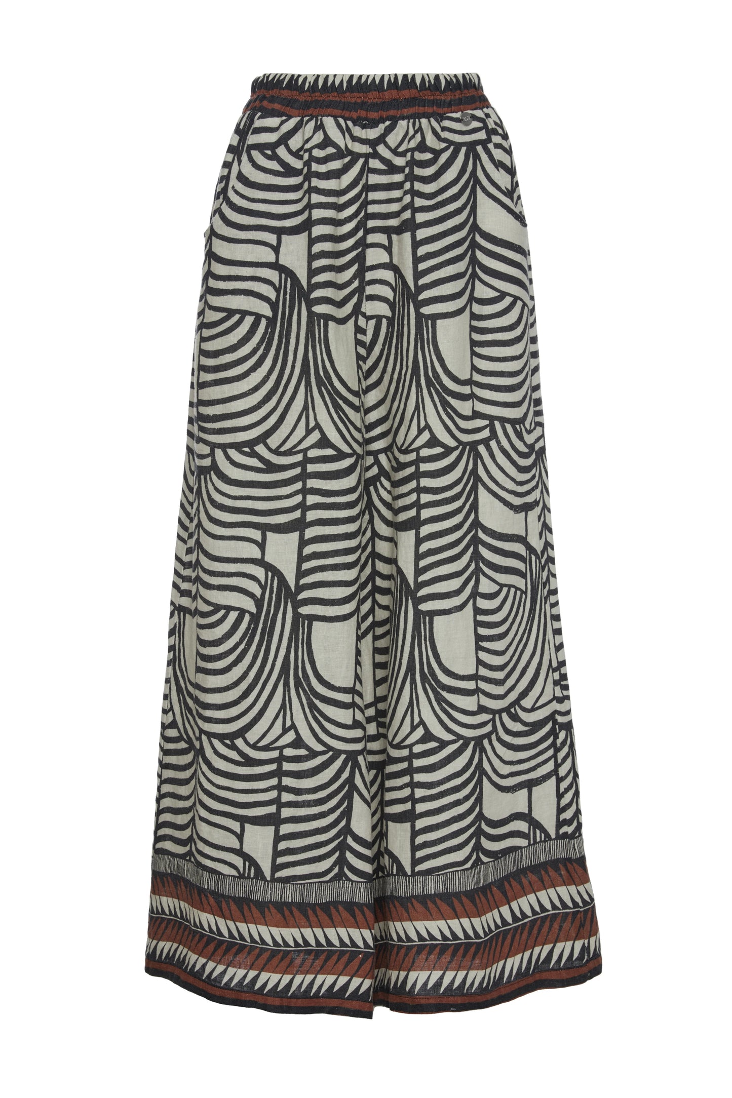 Pantalón BSB para mujer con estampado y silueta amplia