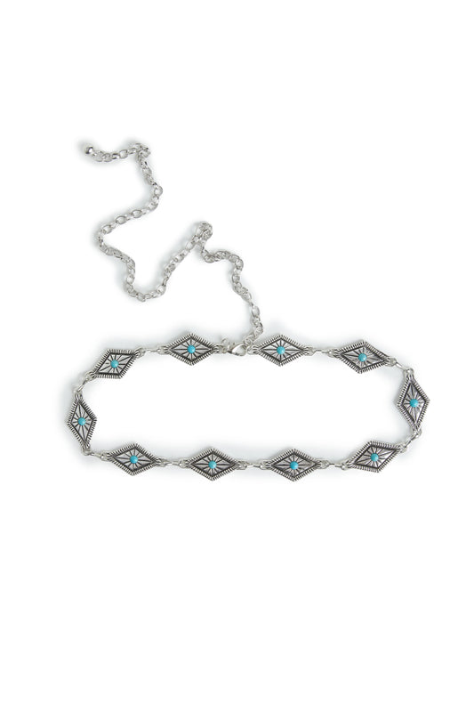 Cinturón de ante con hebilla metálica de BSB vista 2