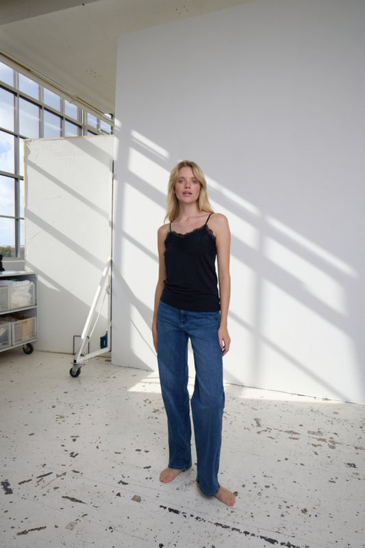 Vaquero recto de tiro medio — Twiggy Straight