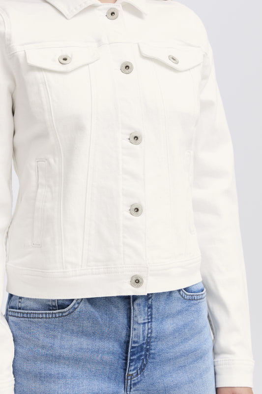 Detalle de Chaqueta — IHBILLY JA de ICHI en color blanco roto