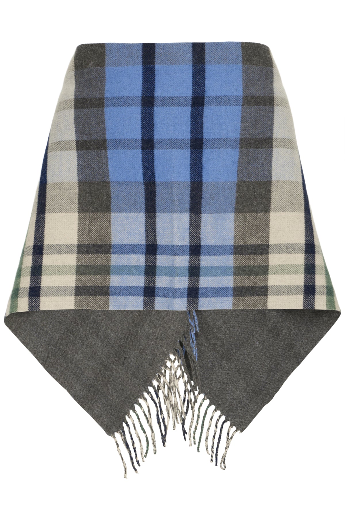 Poncho de cuadros “Iamerle” — imagen plegada