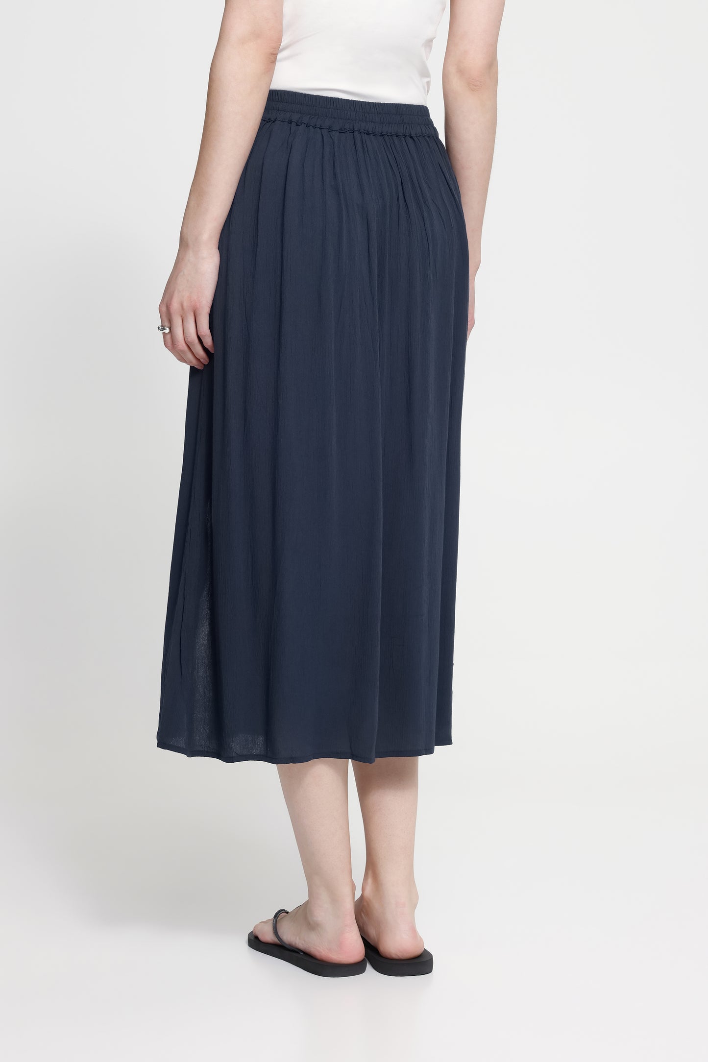 Falda midi fluida con abertura — IHMARRAKECH