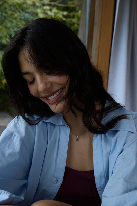 Camisa azul fluida — IHLUANNE SH de ICHI