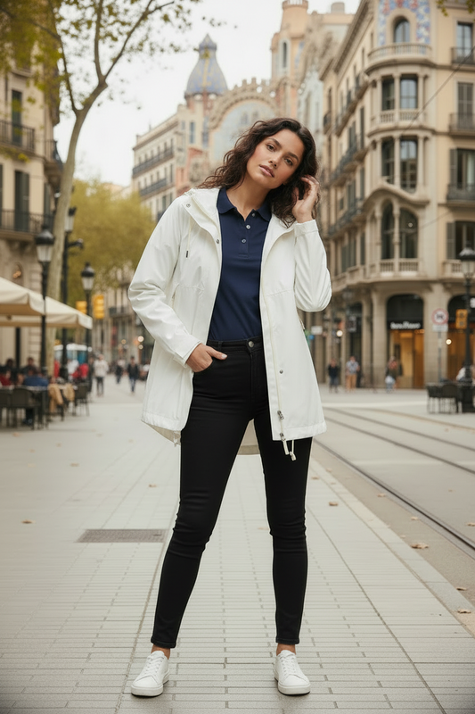 Chaqueta ligera en crudo