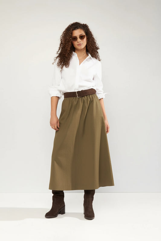 Camisa blanca de algodón — Nusamira Shirt