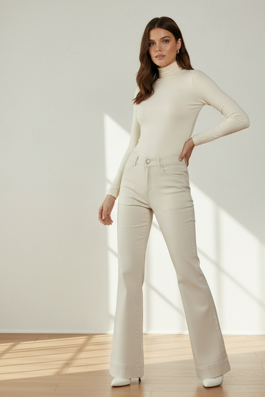 Detalle de Pantalón — Florence Pants de Desires en color almendra