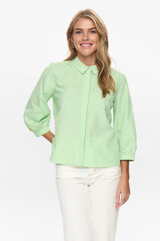 Camisa de rayas verdes — Nucerica
