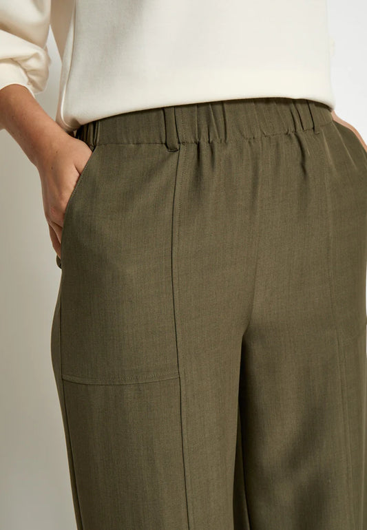 Pantalón fluido verde kaki — PCJane