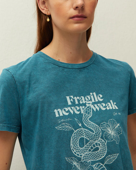Vista de camiseta System Action con print serpiente