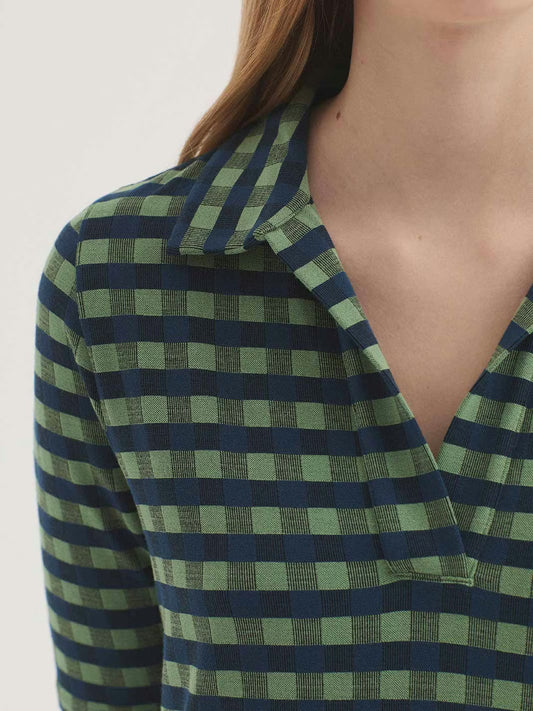 Vestido jacquard Nice Les Pins de Nice Things en color azul intenso