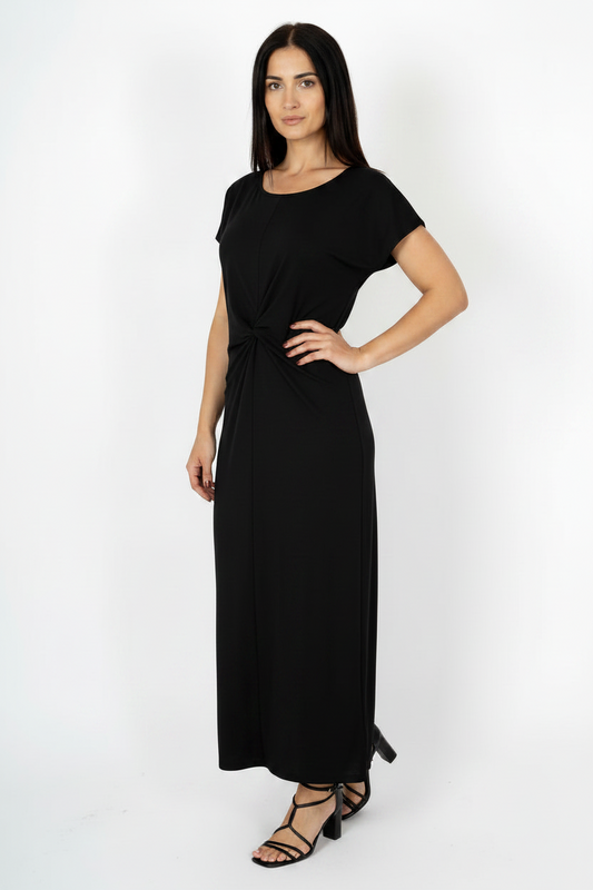 Vista de vestido Marinello midi con cintura drapeada