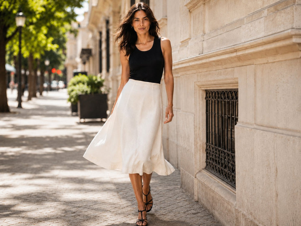 La falda midi en verano: una forma sencilla de vestir mejor sin complicarse