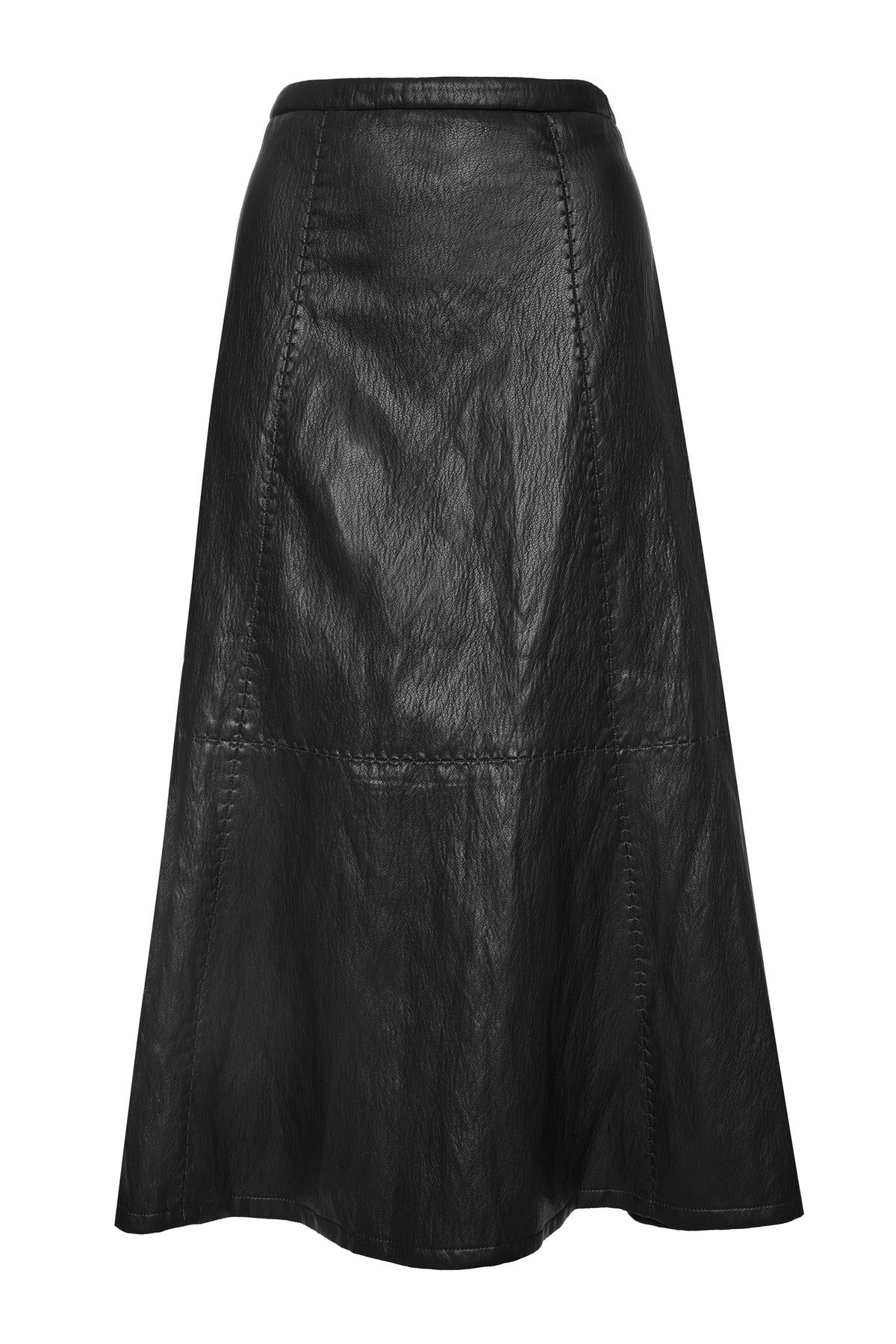Falda midi efecto piel negra de BSB — vista 1
