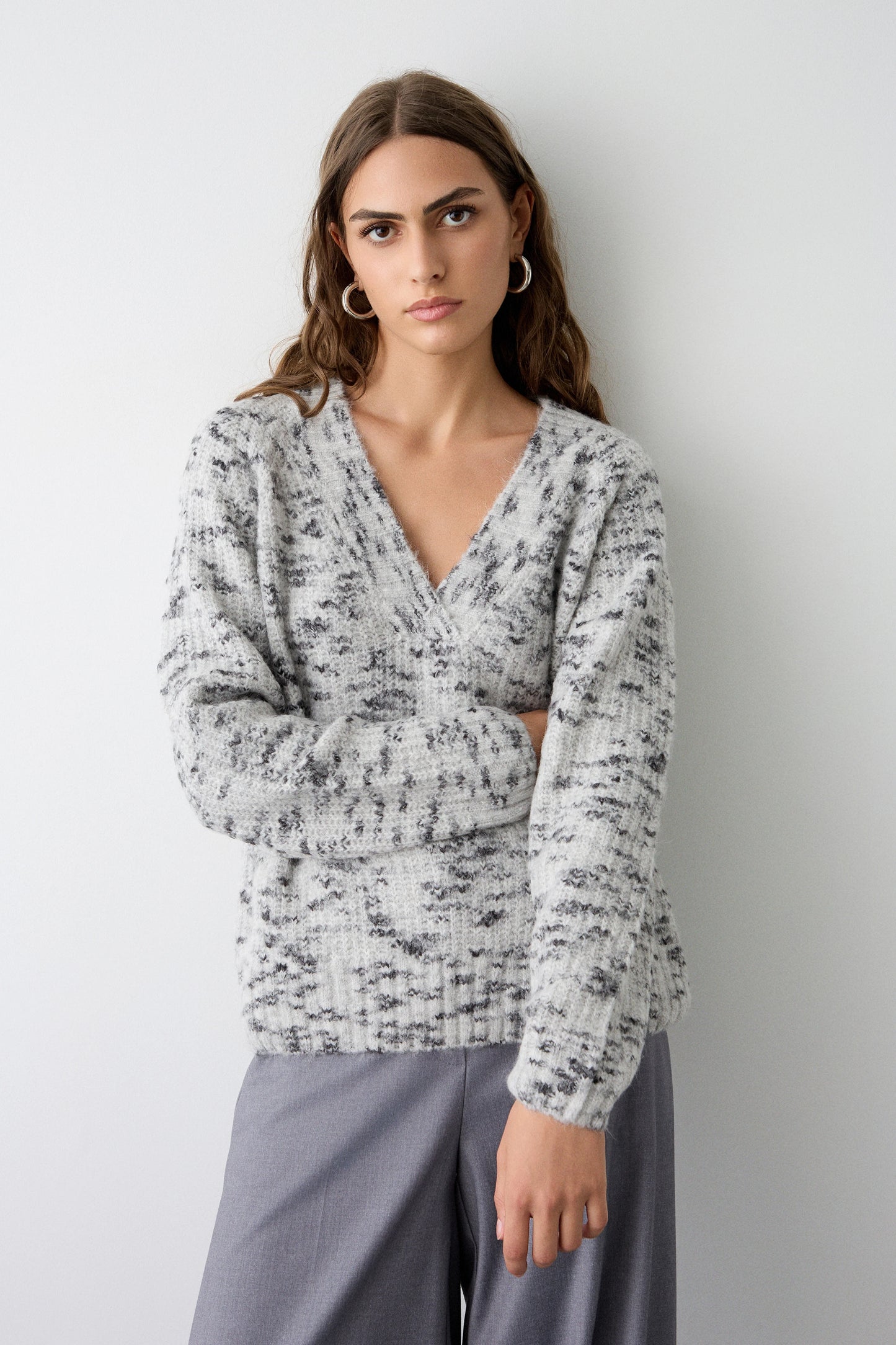 BSB jersey escote pico — detalle tejido