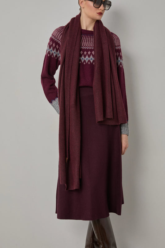 Bufanda tipo capucha con textura suave