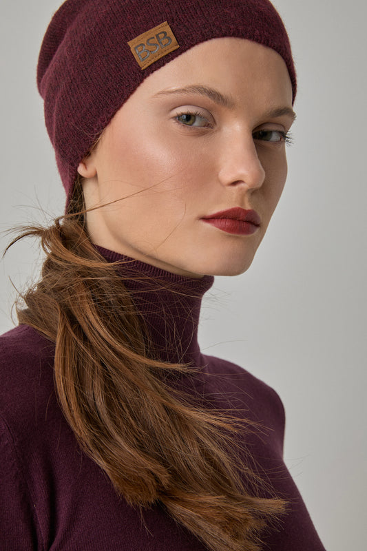 Gorro tipo beanie de punto suave