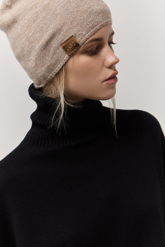 Gorro tipo beanie de punto suave