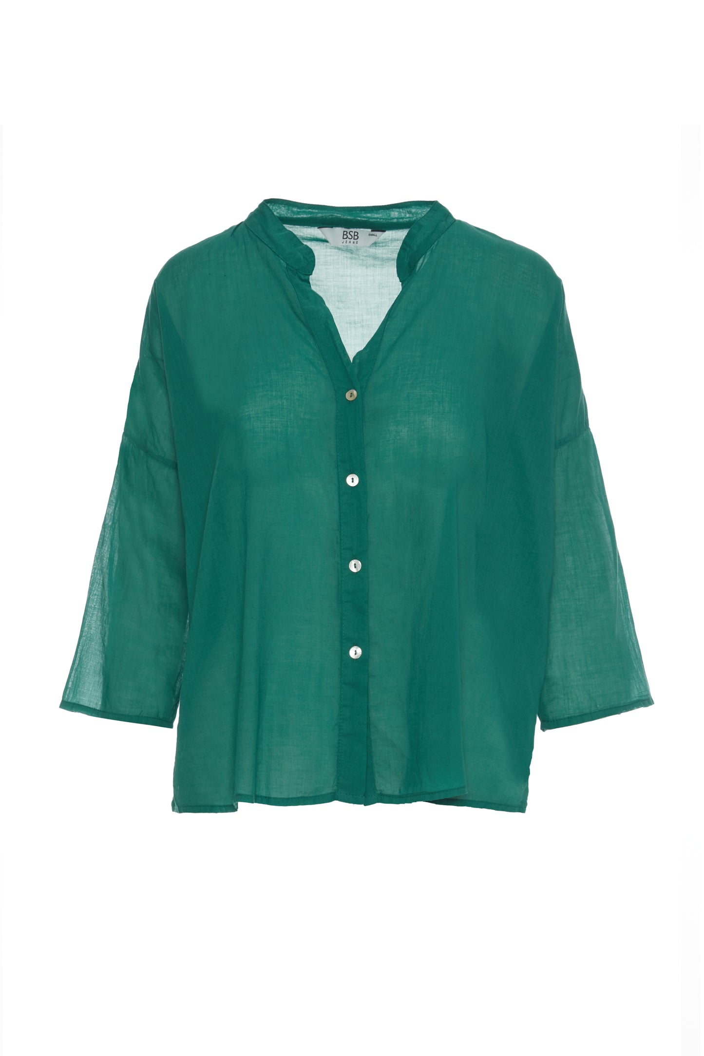 Blusa lisa de manga corta