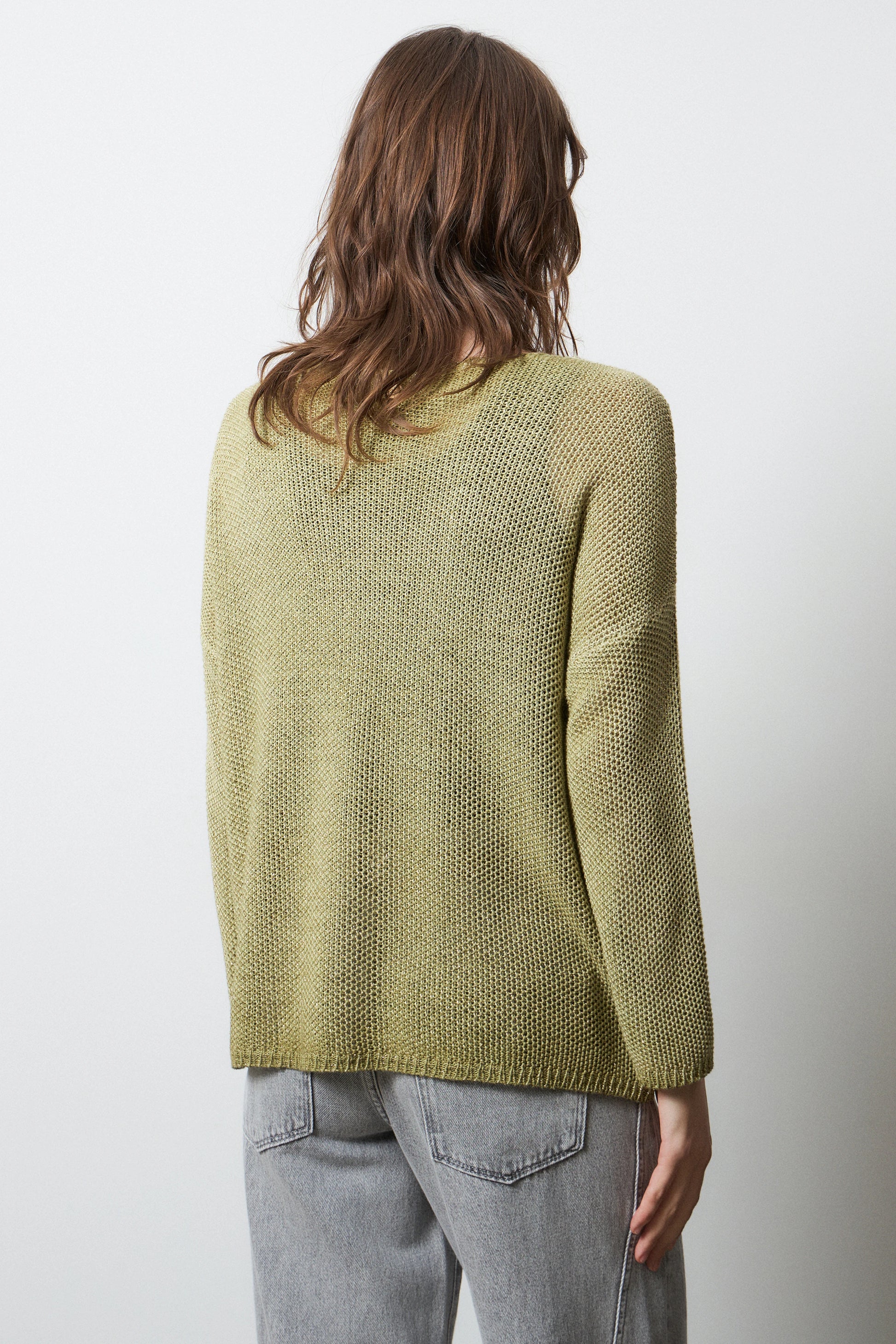 Detalle de Jersey de punto de BSB en color tabaco