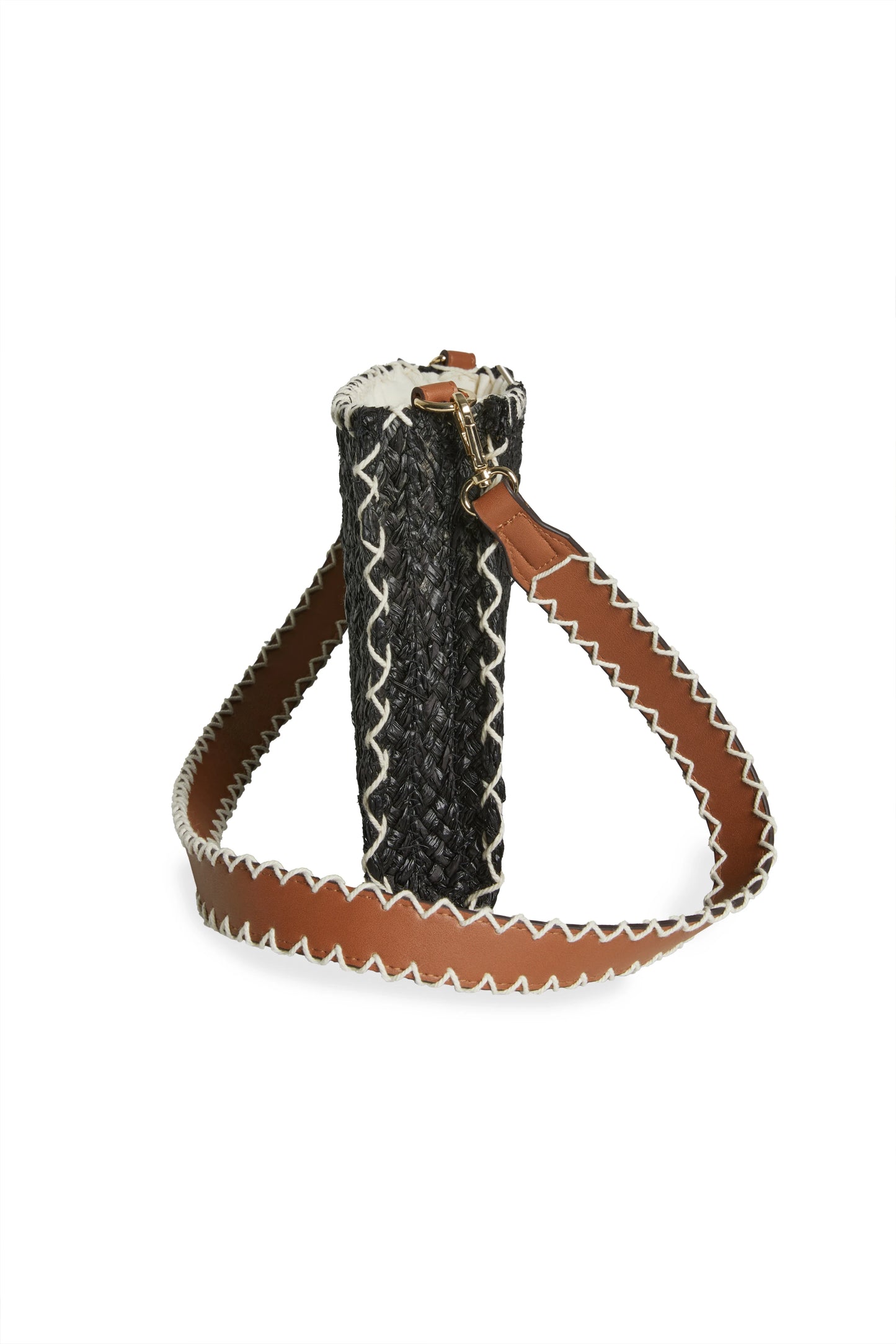 Bolso bandolera trenzado con abalorios