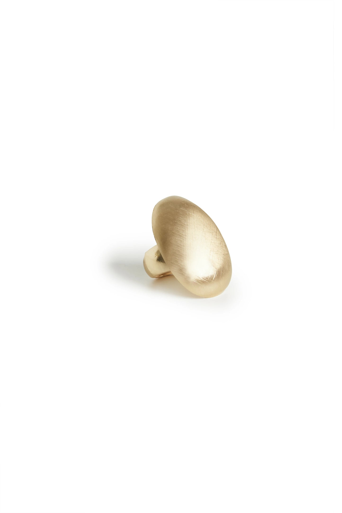 Anillo dorado ovalado BSB para mujer con volumen maxi