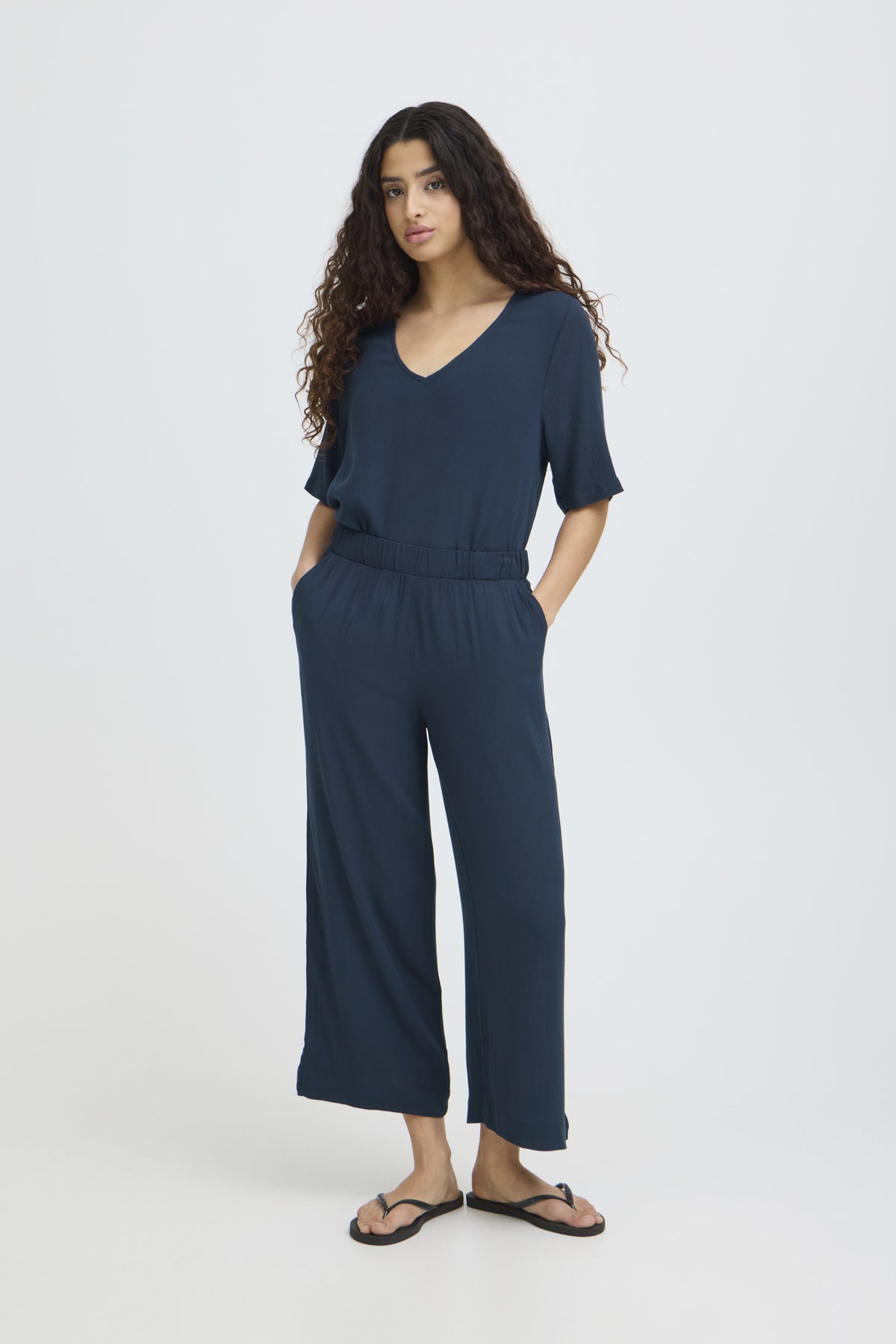 Pantalón fluido recto — IHMARRAKECH