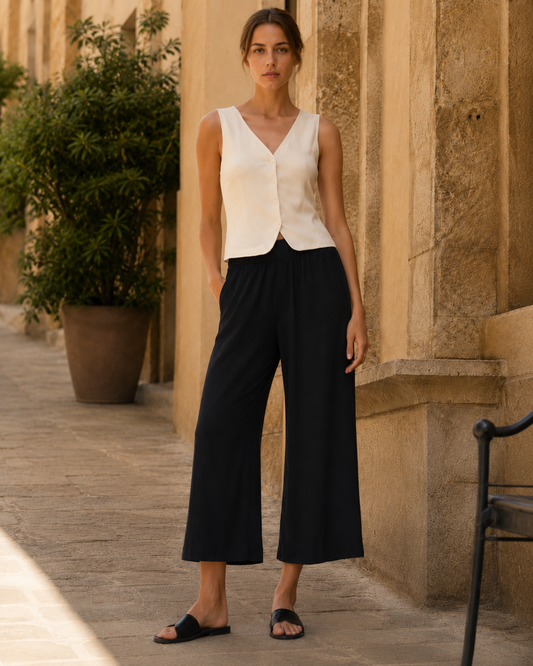 Pantalón fluido recto — IHMARRAKECH