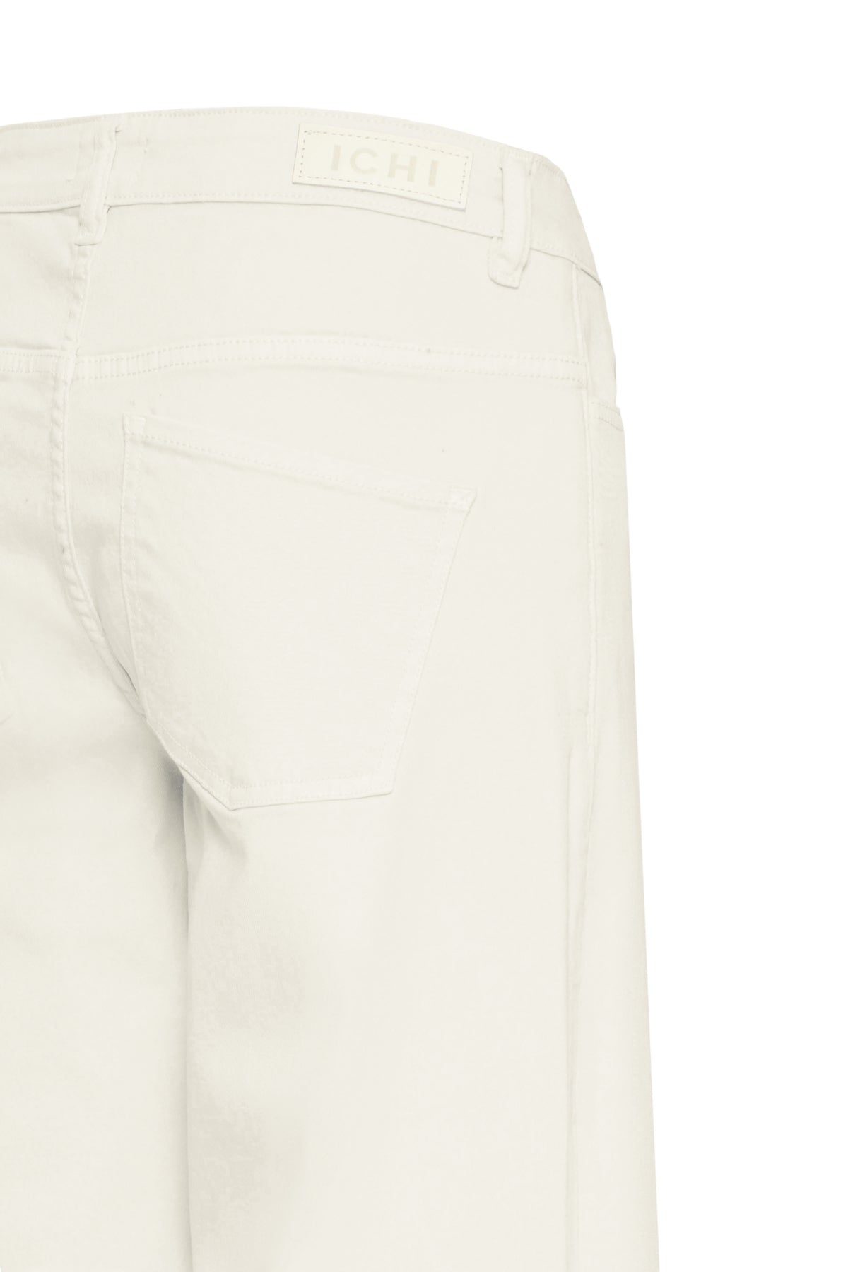 Vaquero crudo ICHI para mujer con corte wide leg