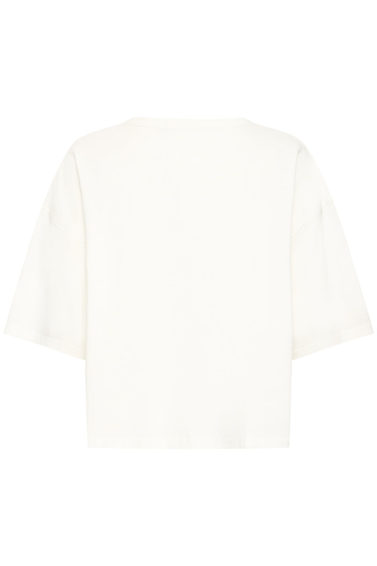 Camiseta ICHI para mujer en blanco roto con silueta amplia