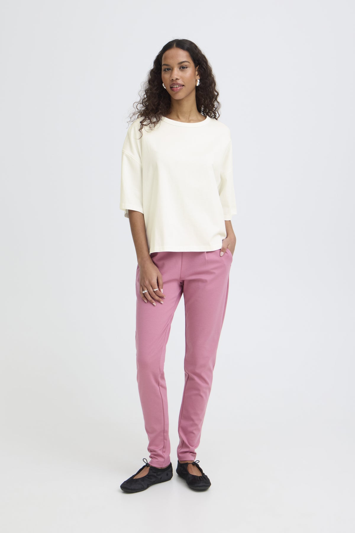 Camiseta ICHI IHPALMER EX LOOSE SS para mujer
