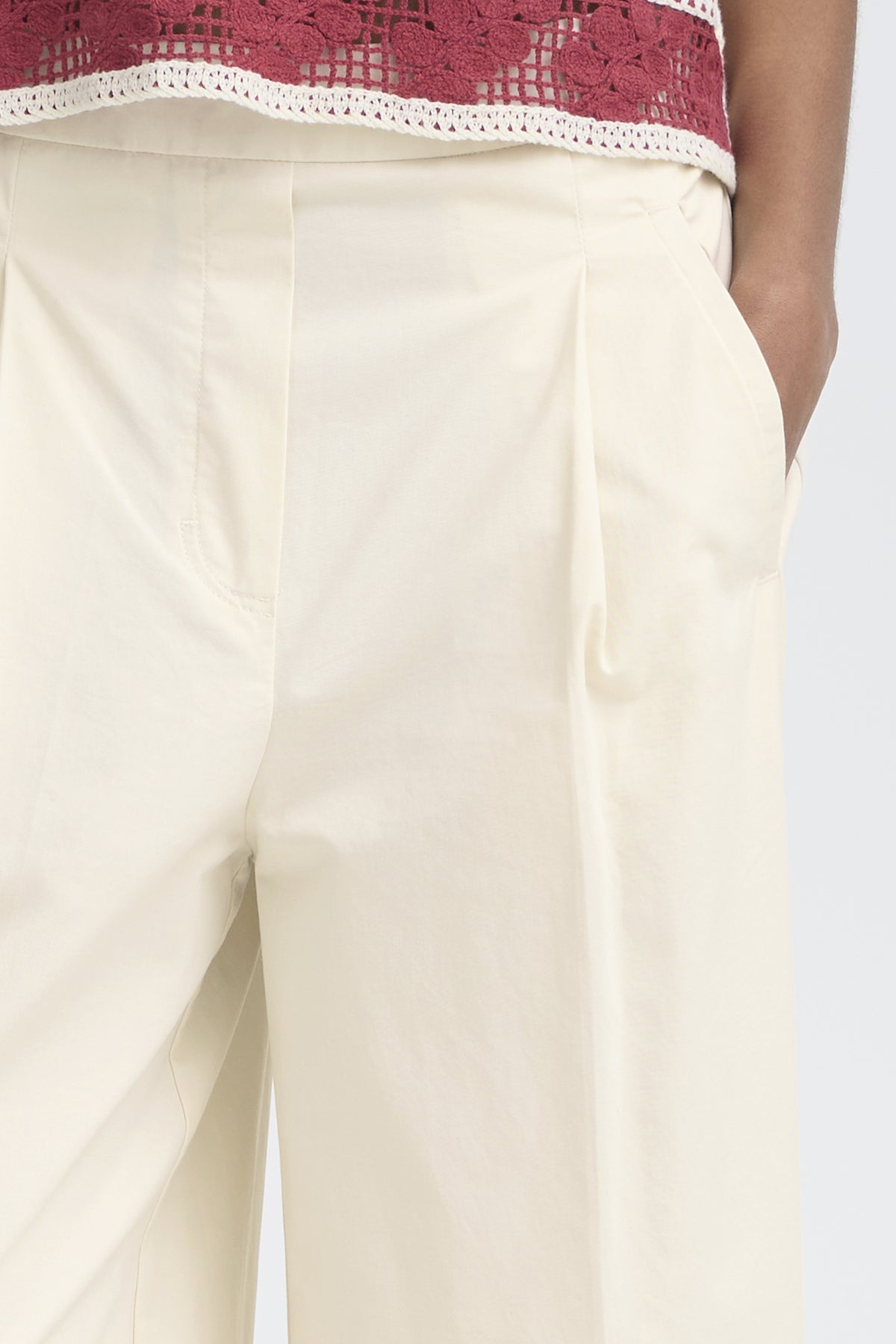 Pantalón ICHI IHFUNI PA para mujer con corte recto