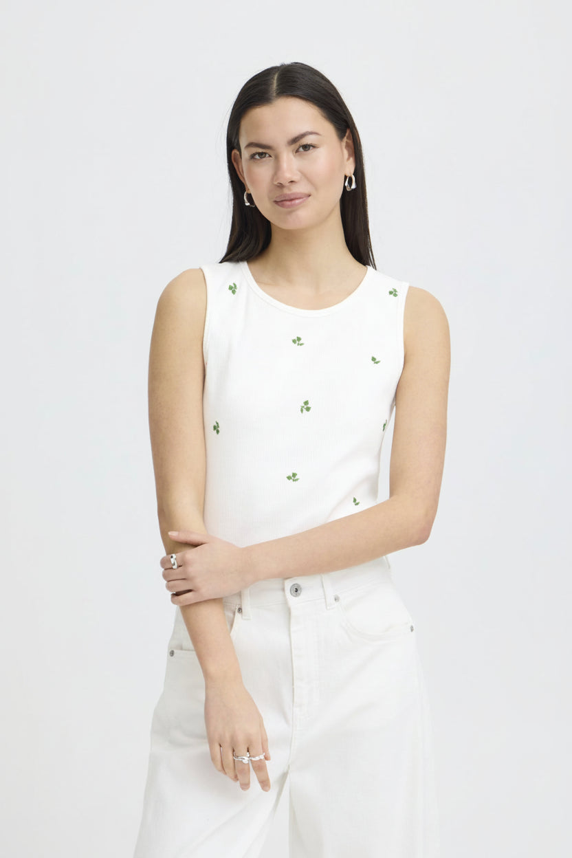 Top ICHI IHPALMA para mujer en punto fino