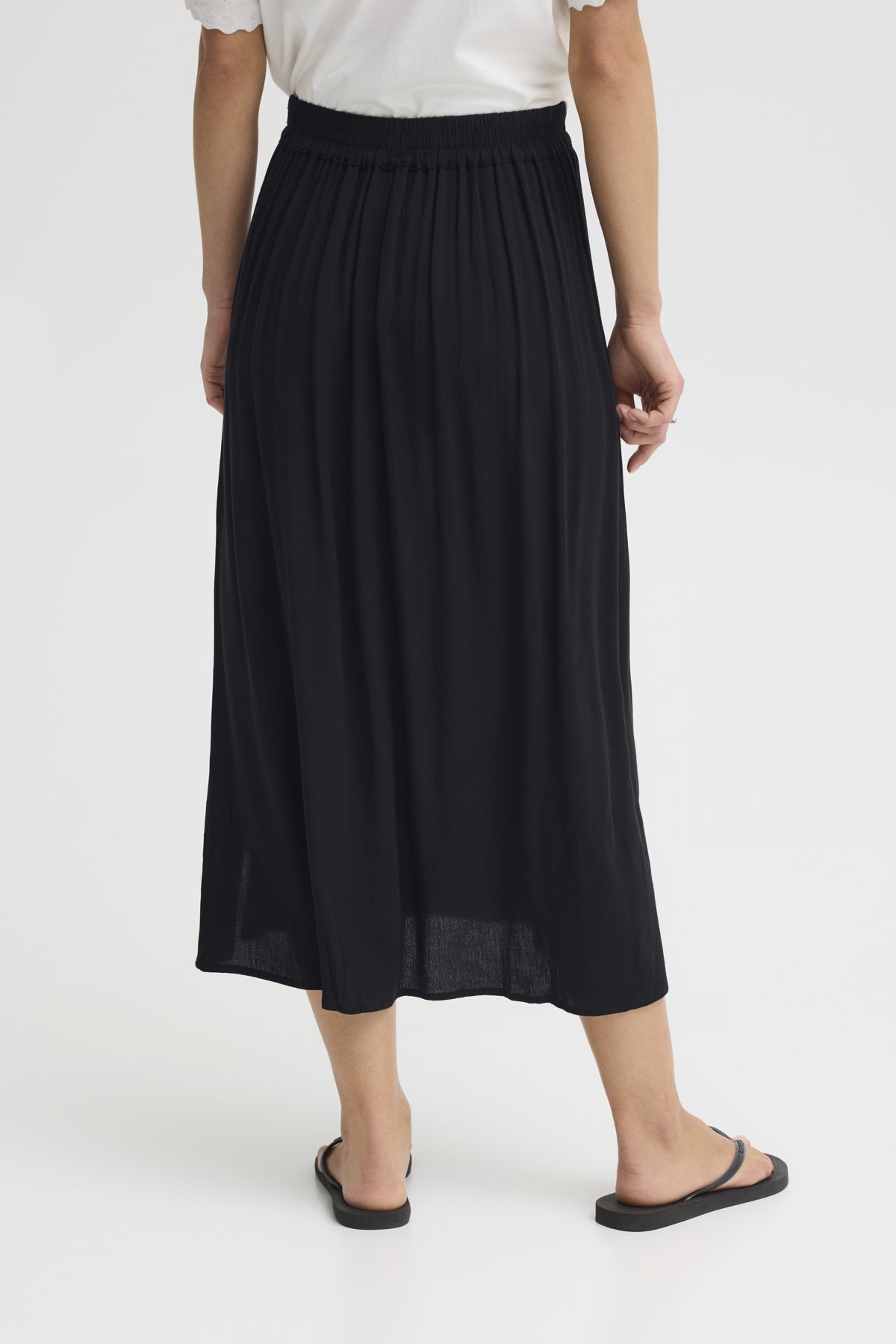 Falda midi fluida con abertura — IHMARRAKECH