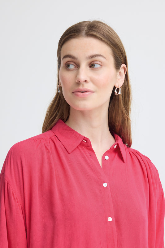 Camisa fluida azalea — Marrakech