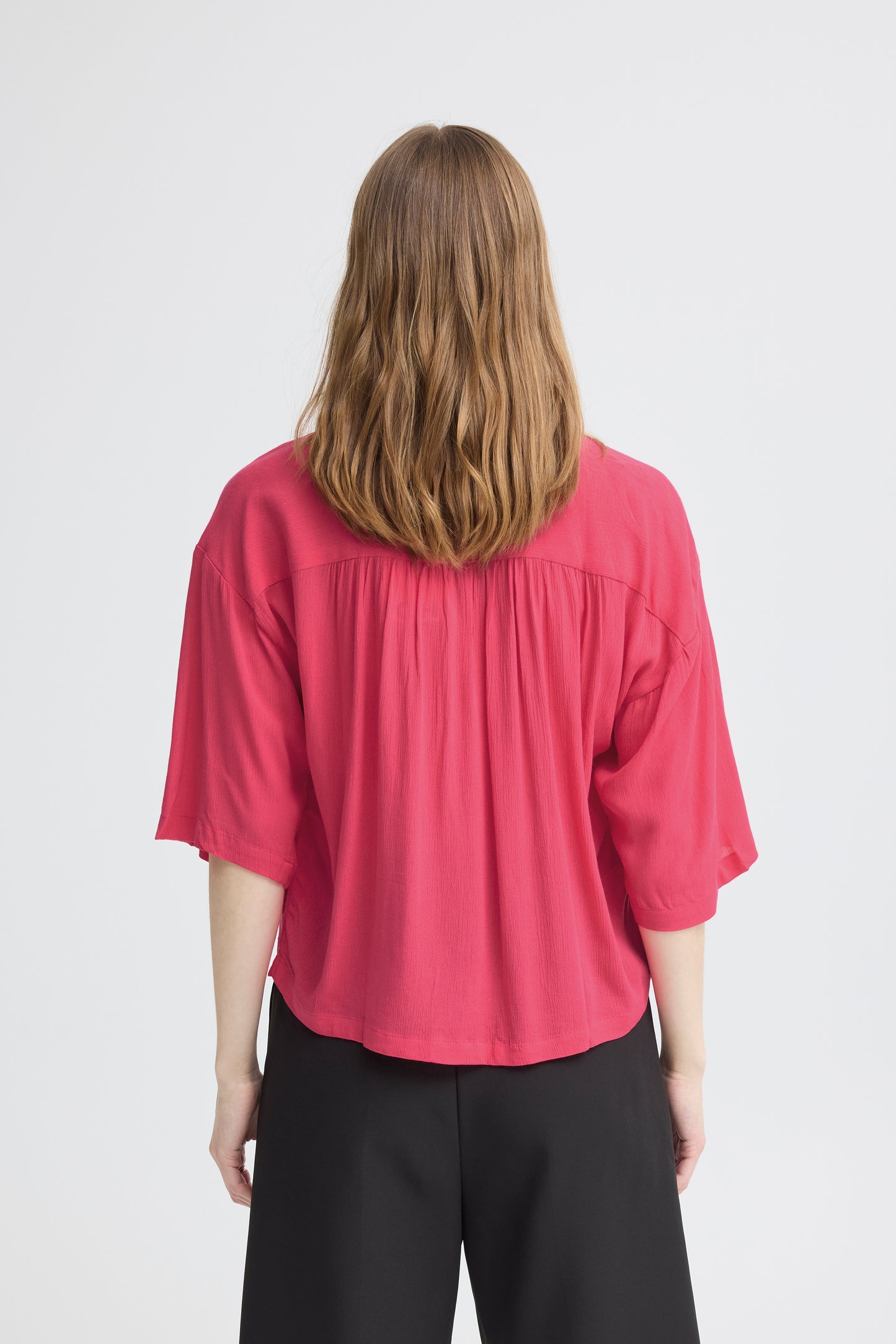 Camisa fluida azalea — Marrakech