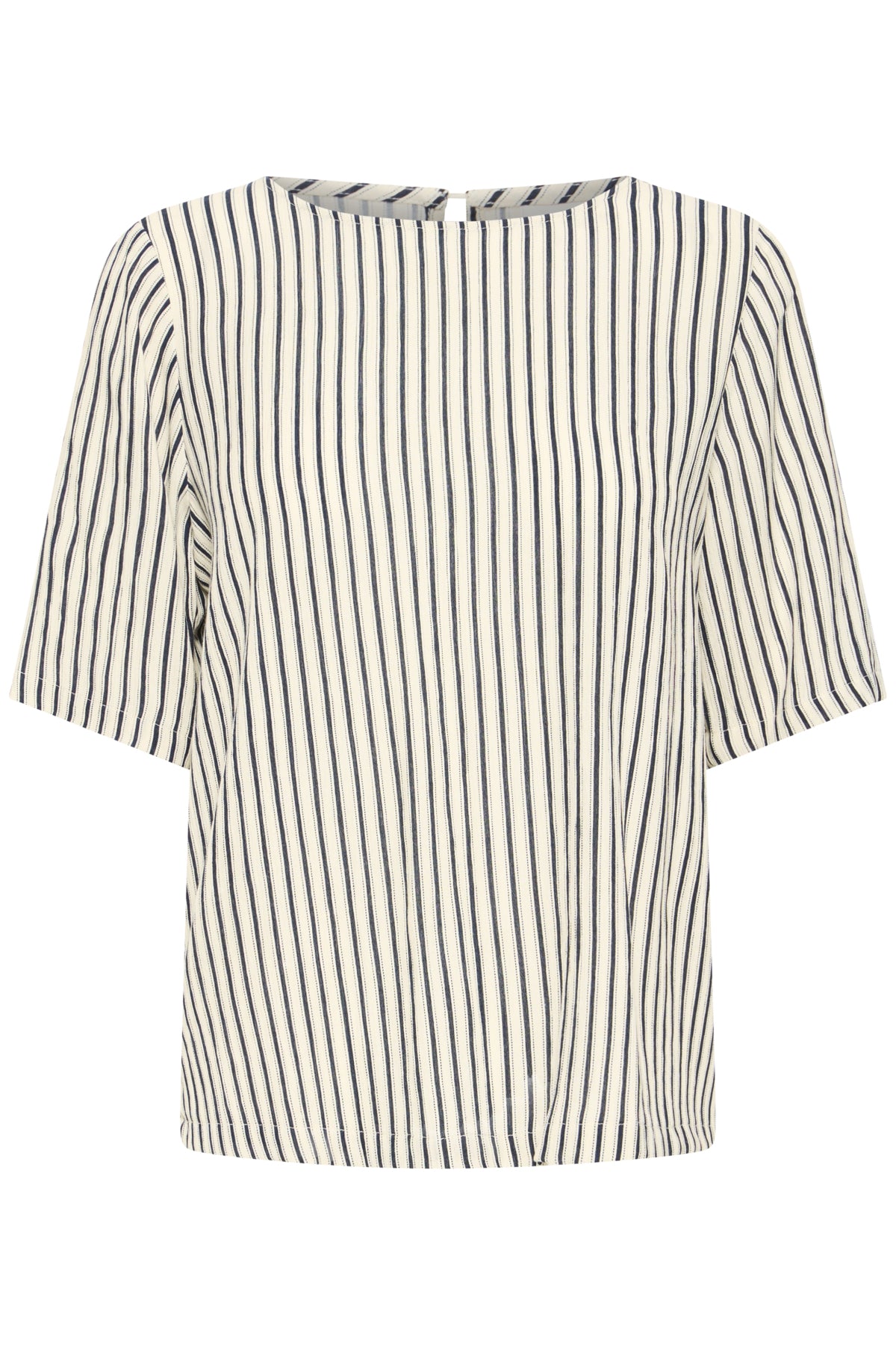 Blusa de rayas azul y crudo — IHMARRAKECH