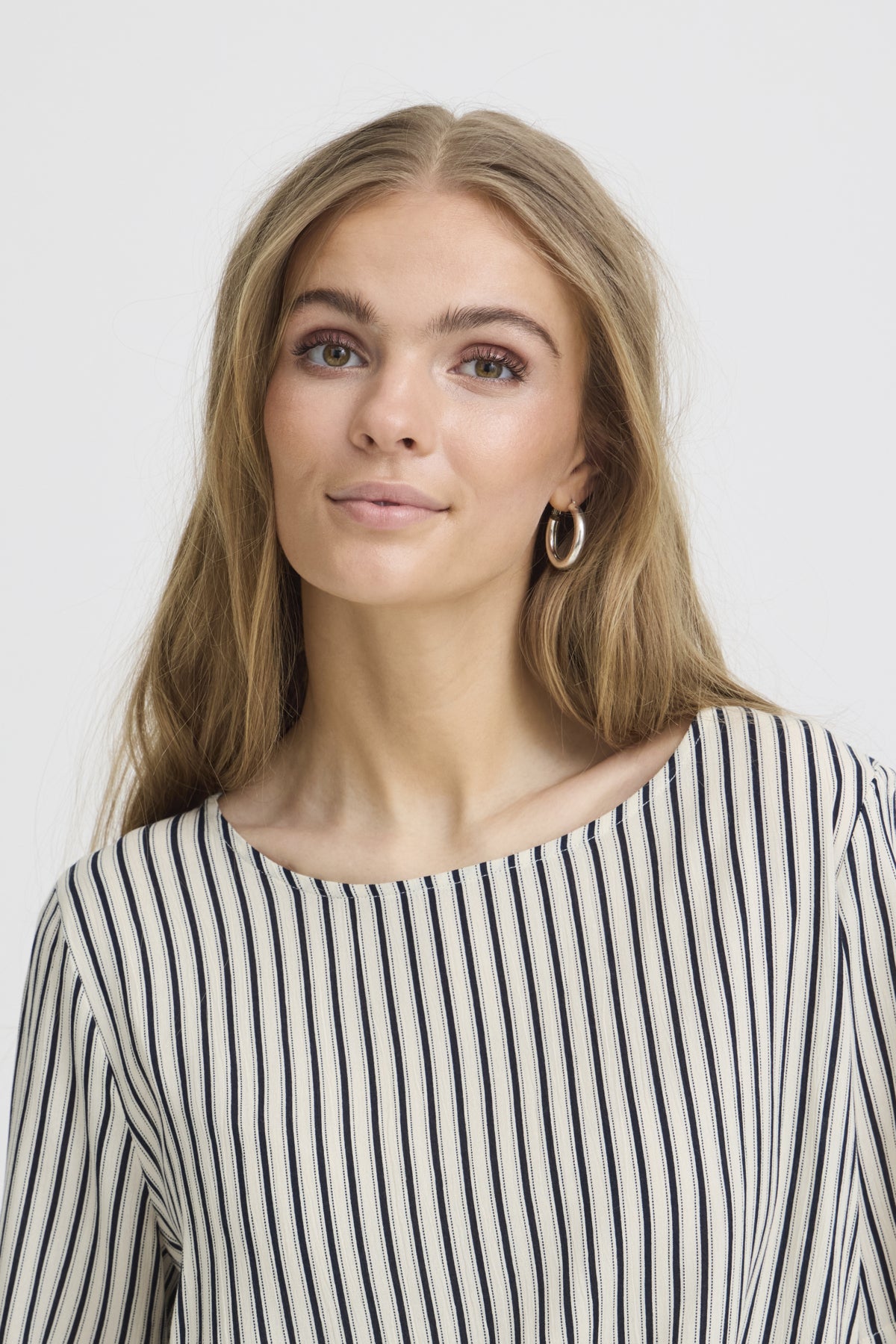 Blusa de rayas azul y crudo — IHMARRAKECH