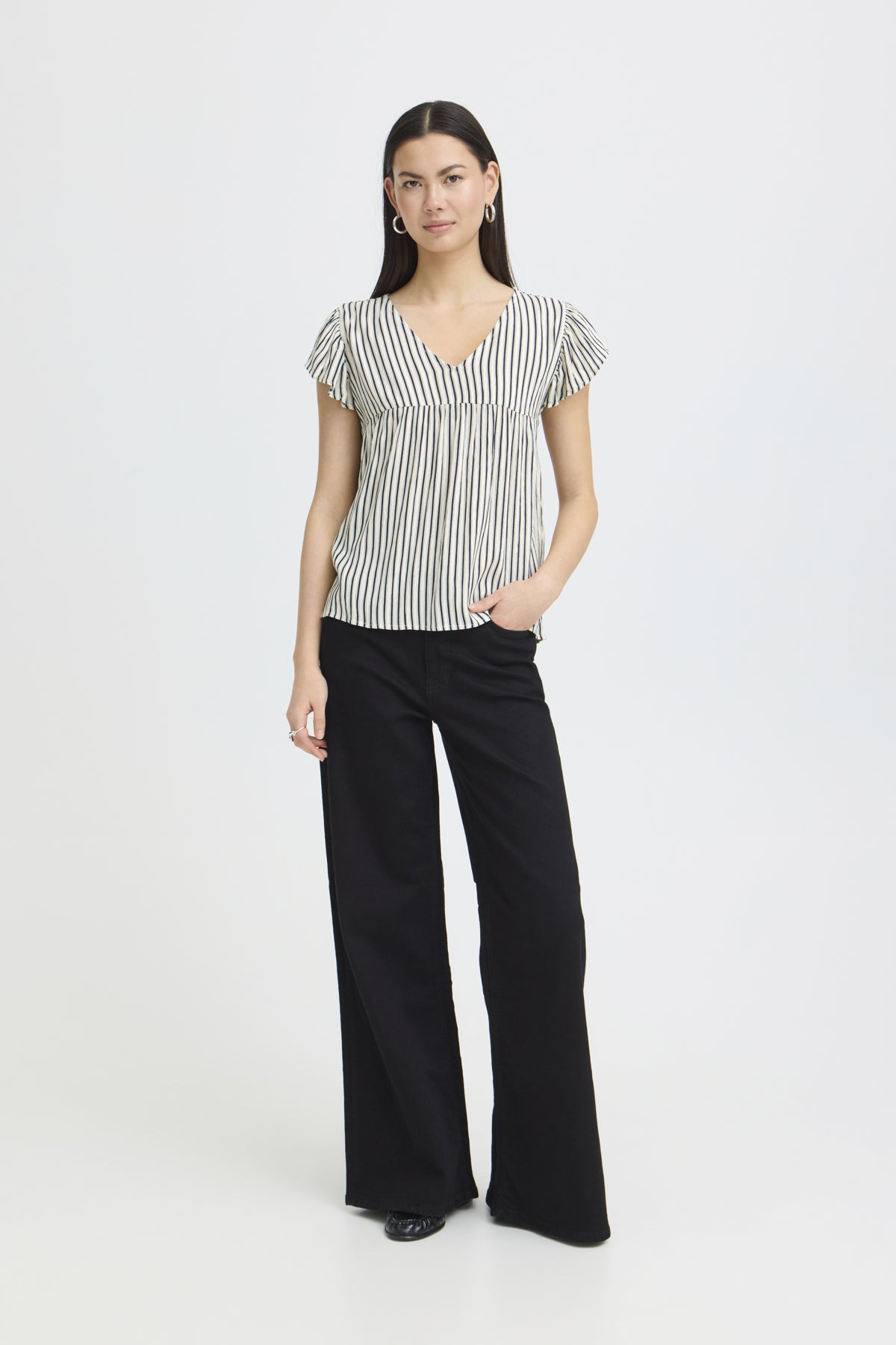 Blusa de rayas azul marino — IHMarrakech