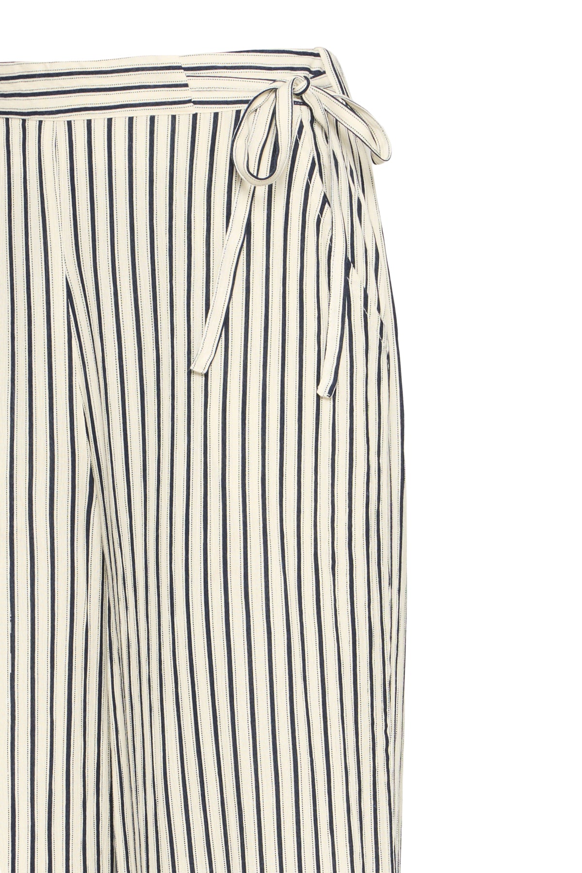 Pantalón fluido de rayas azul marino — Ihmarrakech