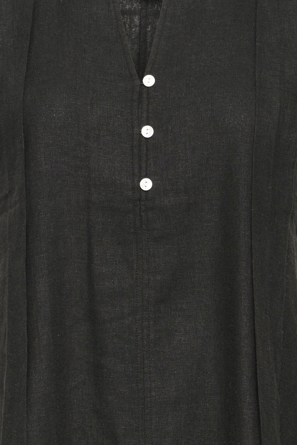Vestido ICHI IHLINNO DR6 negro de lino para mujer