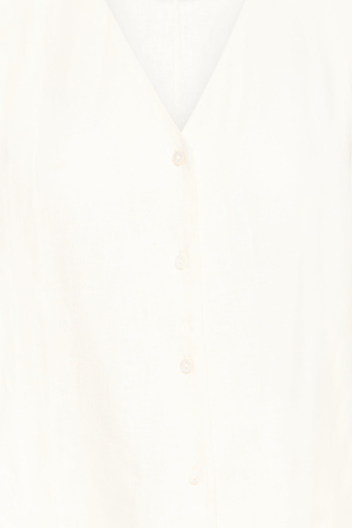 Top blanco ICHI IHLINNO de lino para mujer