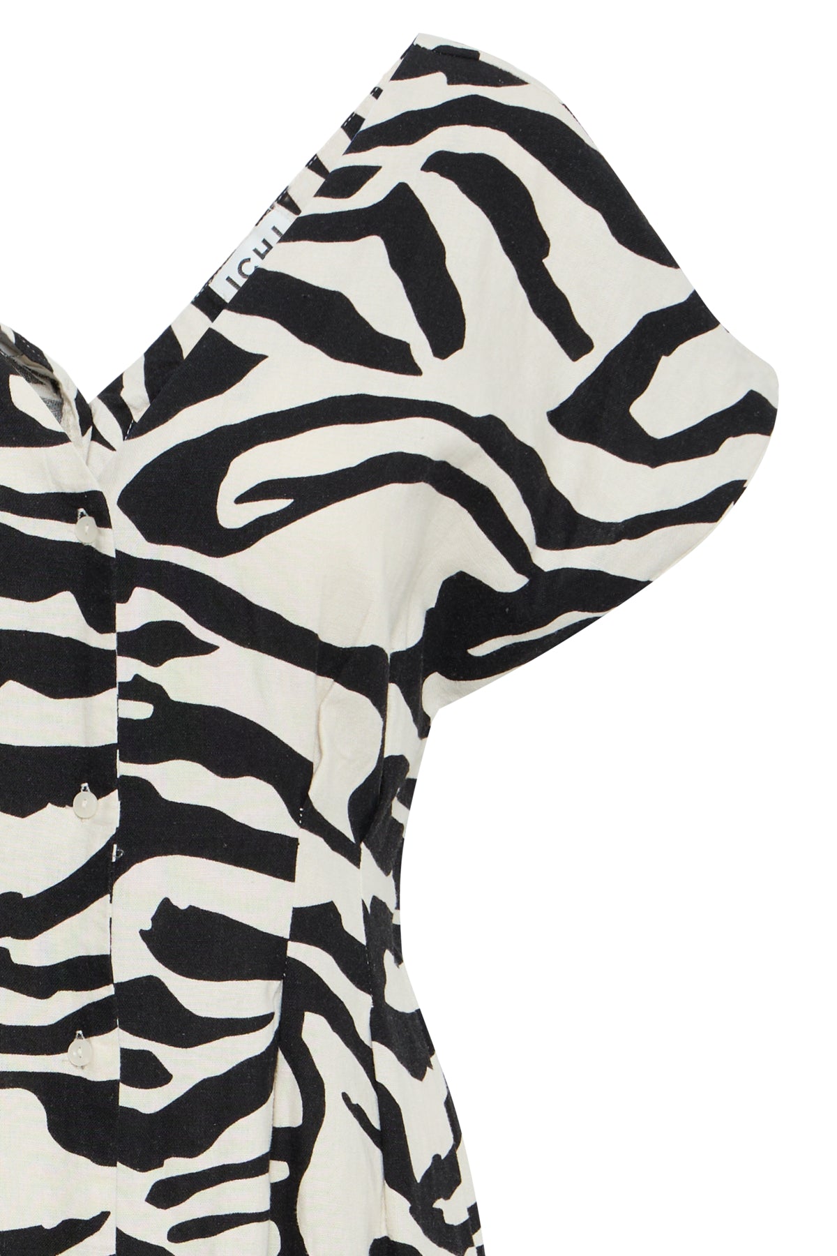 Vestido animal print ICHI IHLINNO en vista de look