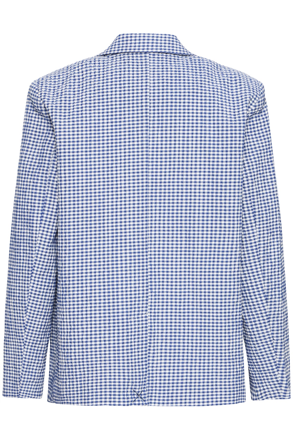 Blazer de cuadros — IHJILMA BL en Azul sodalita / blanco de cuadros de ICHI