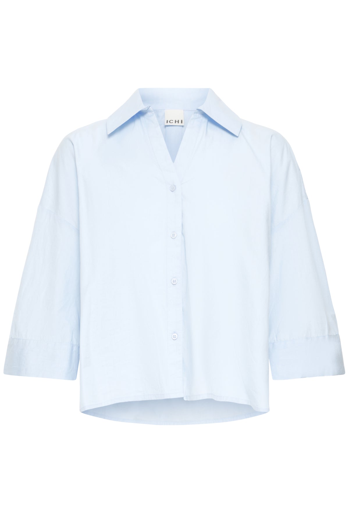 Camisa azul fluida — IHLUANNE SH en Azul claro de ICHI