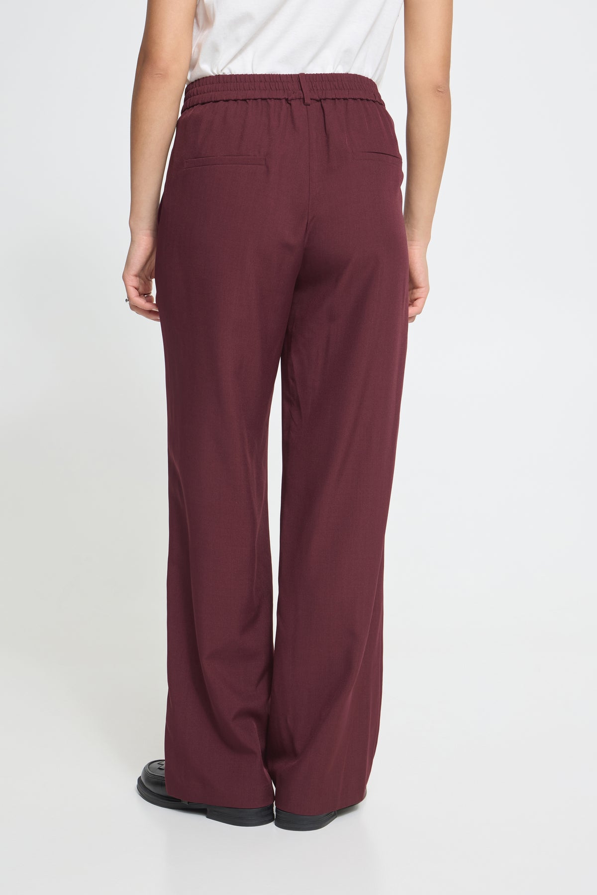 Pantalón ancho de vestir de ICHI en Port Royale Melange