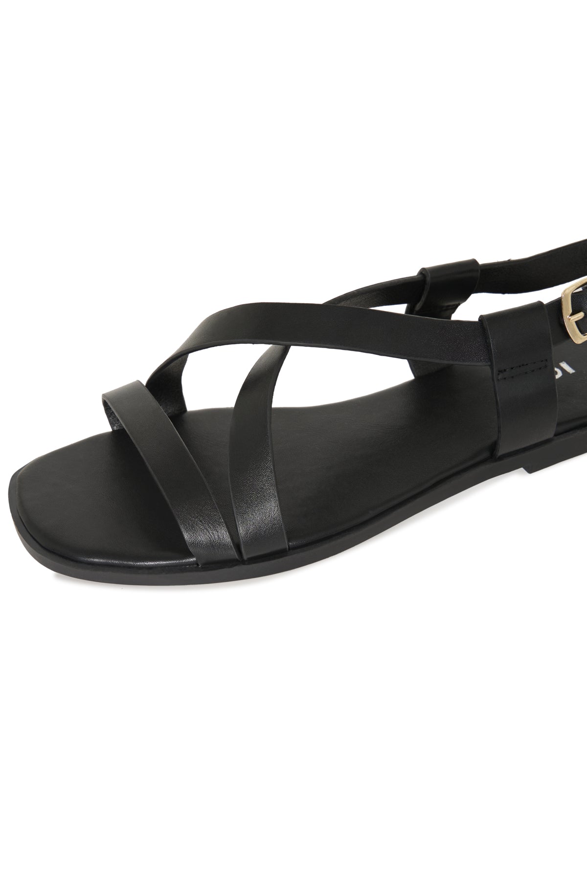 Sandalia ICHI IAVERA para mujer en negro