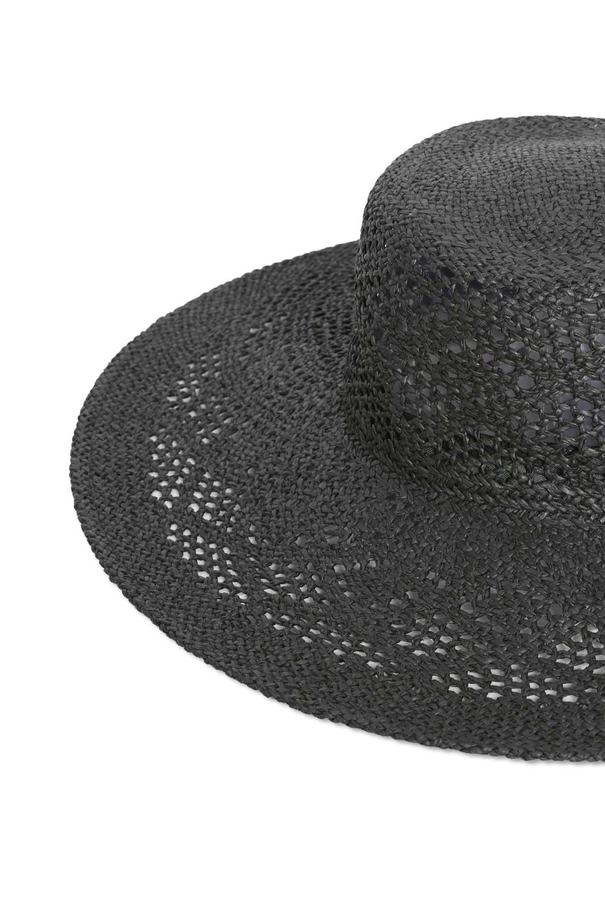 Sombrero ICHI IAMAGGIE negro para mujer con ala de verano