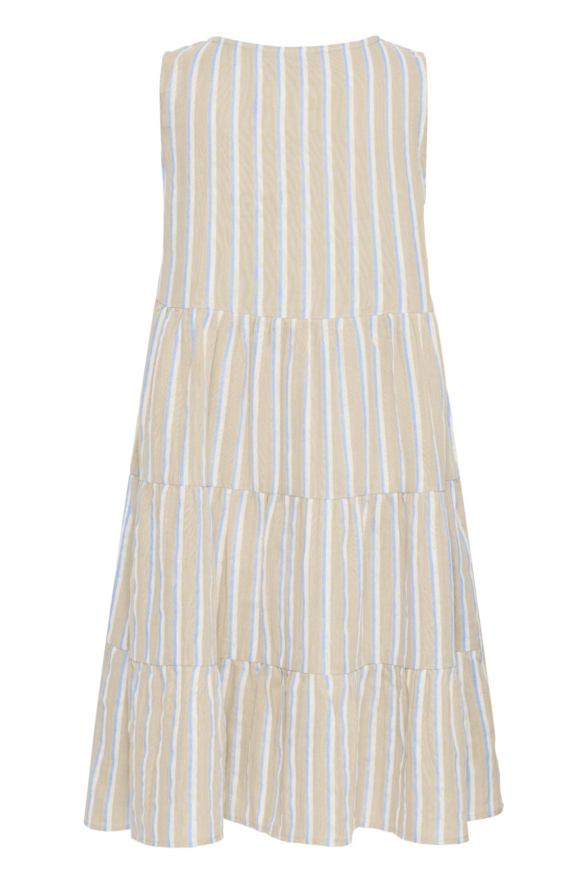 Vestido midi de algodón a rayas — IAFOXA