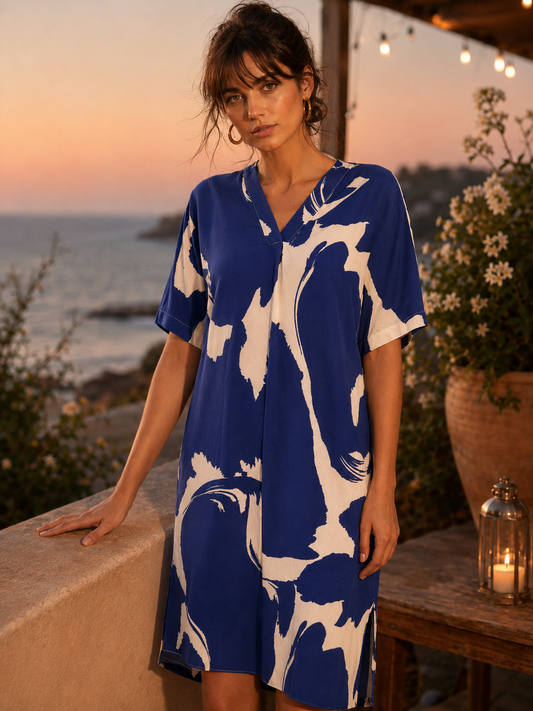 Flowy shirt dress